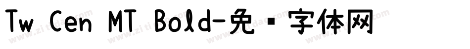 Tw Cen MT Bold字体转换